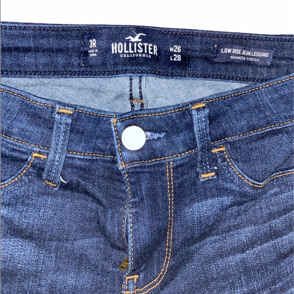 Hollister Skinny Low Rise Jean Legging Ripped💙 - Picture 2 of 2